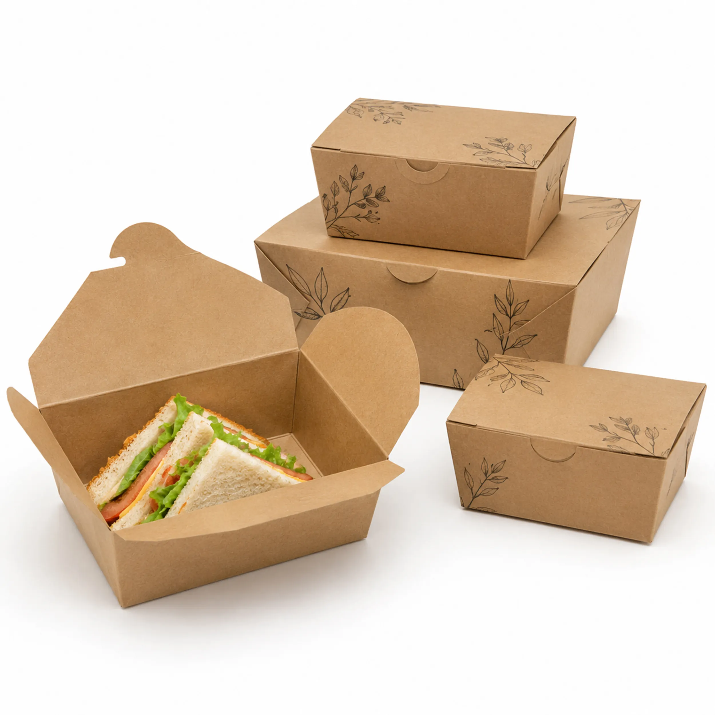 Kraft Takeout Boxes
