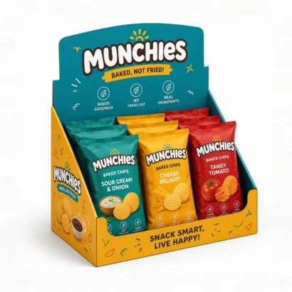 Custom Food Counter Display Boxes