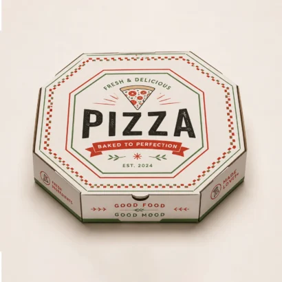 Custom White Pizza Boxes
