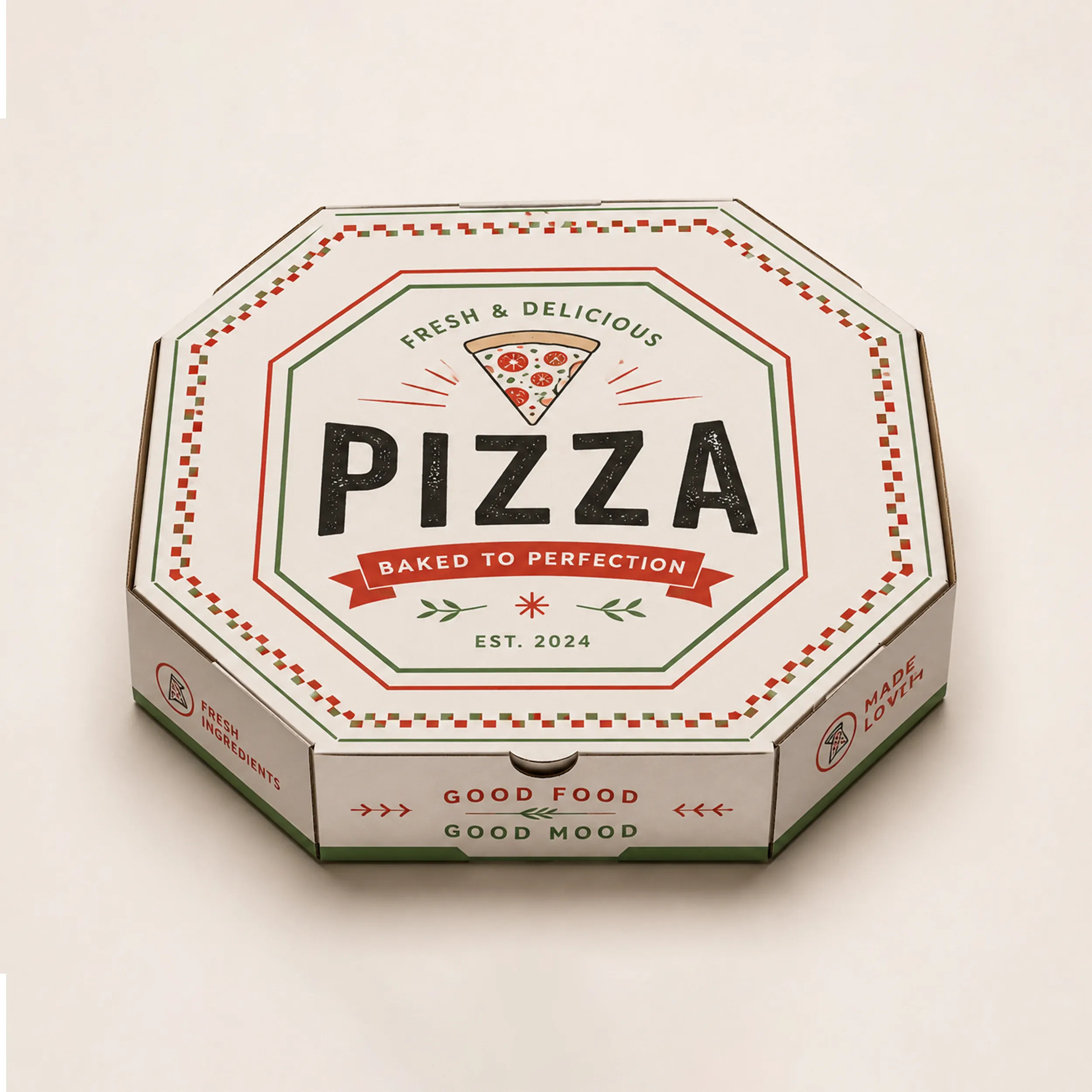 Custom White Pizza Boxes