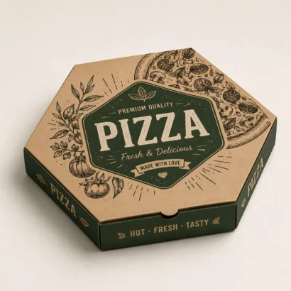 Custom Hexagonal Pizza Boxes