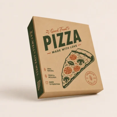 Custom Brown Pizza Boxes