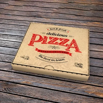 Custom Brown Pizza Boxes