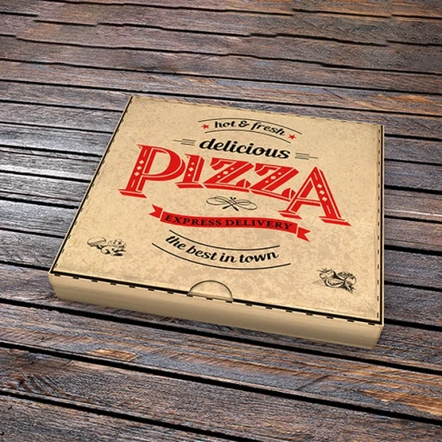 Custom Brown Pizza Boxes